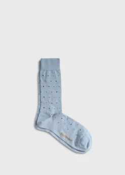 Micro Poka-Dot Crew Sock
