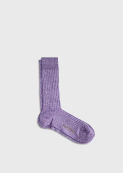 Mélange Vertical Stripe Sock