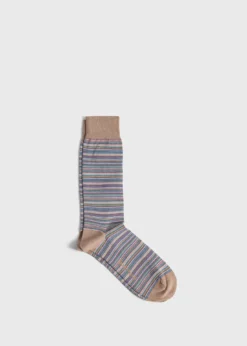 Multi Color Stripe Sock