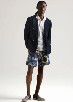 Nautical Print Swim Trunk