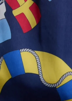 Nautical Print Swim Trunk