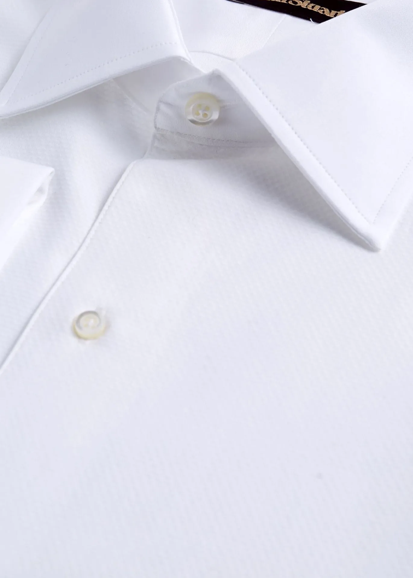 Piqué Bib Front Cotton Formal Shirt