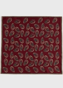 Printed Silk Deco Pocket Square