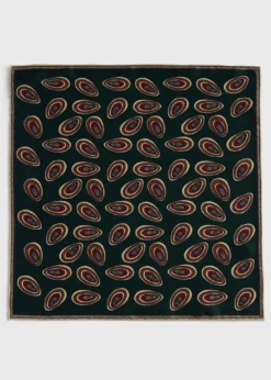 Printed Silk Deco Pocket Square