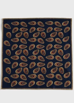 Printed Silk Deco Pocket Square