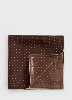 Printed Silk Dot Pocket Square