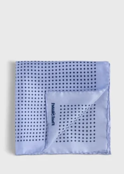 Printed Silk Dot Pocket Square