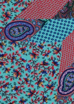 Printed Silk Floral Paisley Pocket Square