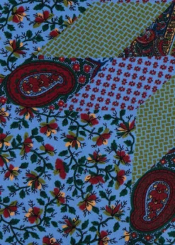 Printed Silk Floral Paisley Pocket Square