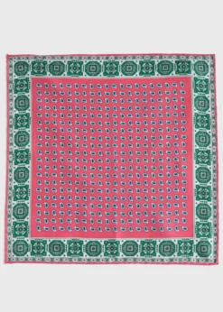 Printed Silk Geometric Pocket Square