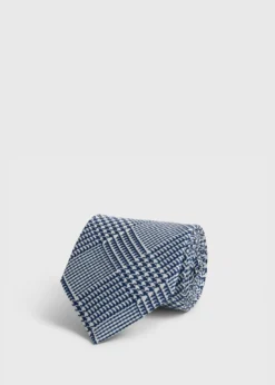 Printed Silk Glenn Plaid Tie