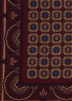 Printed Silk Medallion Pocket Square
