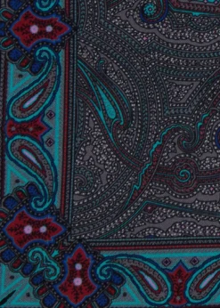 Printed Silk Paisley Pocket Square