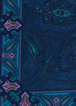 Printed Silk Paisley Pocket Square