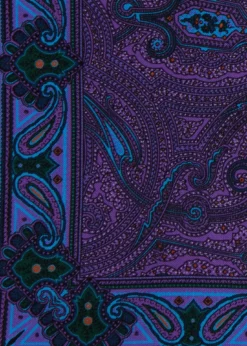 Printed Silk Paisley Pocket Square