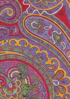 Printed Silk Paisley Pocket Square