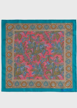 Printed Silk Paisley Pocket Square