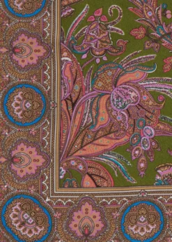Printed Silk Paisley Pocket Square