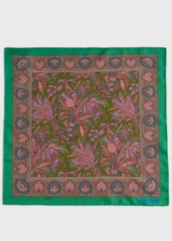Printed Silk Paisley Pocket Square