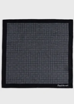 Printed Silk Parquet Pocket Square