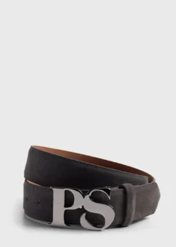 PS Nickel Logo Suede Belt