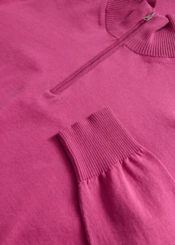 Quarter Zip Cotton Sweater