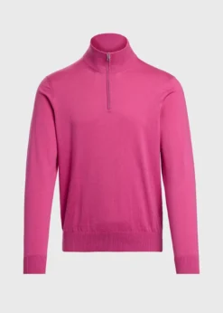 Quarter Zip Cotton Sweater