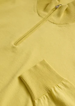 Quarter Zip Cotton Sweater