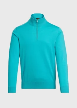 Quarter Zip Cotton Sweater