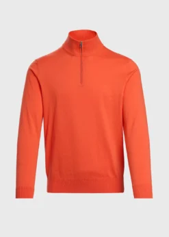 Quarter Zip Cotton Sweater