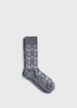 Reindeer & Snowflake Sock