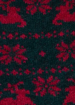 Reindeer & Snowflake Sock