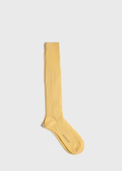 Ribbed Cotton Dot Dress Sock