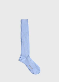 Ribbed Cotton Dot Dress Sock