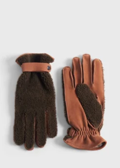 Shearling and Leather Gloves