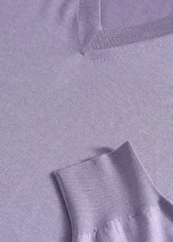 Silk & Cashmere V-Neck Sweater