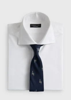 Silk Champagne Print Tie