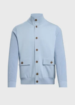 Silk & Cotton Blouson Cardigan