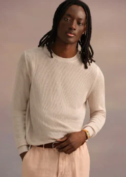 Silk & Cotton Crew Neck