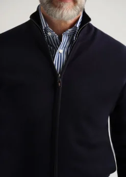 Silk & Cotton Full Zip Cardigan