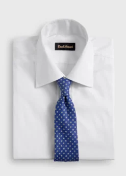 Silk Diamond Medallion Print Tie