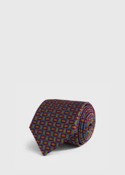 Silk Diamond Trellis Motif Tie