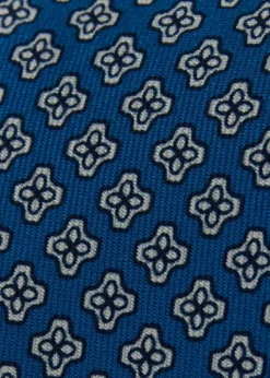 Silk Geometric Clover Tie