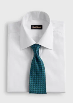 Silk Geometric Interlock Tie