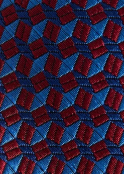 Silk Geometric Interlock Tie