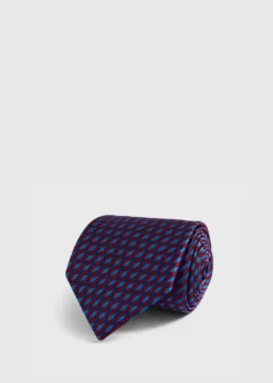 Silk Geometric Interlock Tie