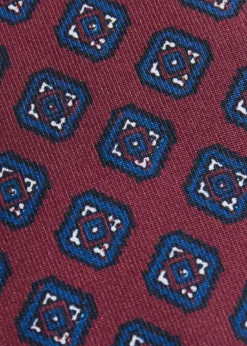 Silk Medallion Print Tie