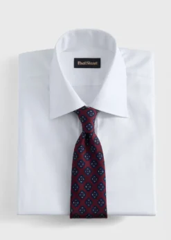 Silk Medallion Print Tie