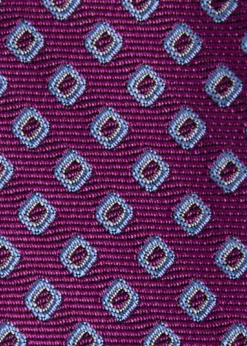 Silk Micro Square Print Tie