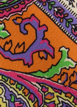Silk Paisley Print Tie